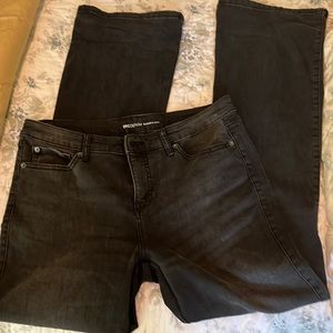 INC Denim boot cut black faded jean